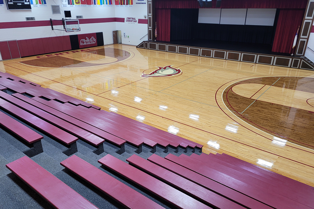 Ferneau Center gym and auditorium in Pelfrey Hall