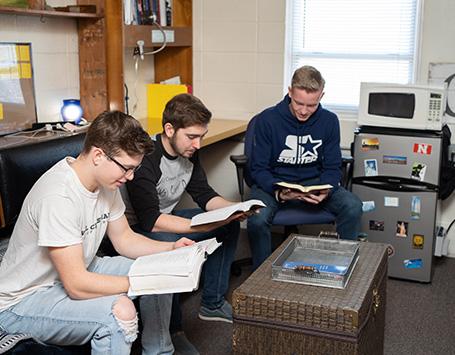 Students living and growing together in campus community